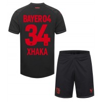 Bayer Leverkusen Granit Xhaka #34 Domaci Dres za djecu 2023-24 Kratak Rukav (+ Kratke hlače)